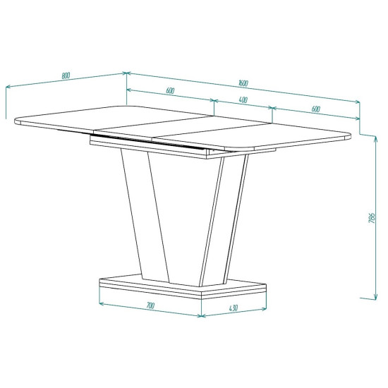 Обеденный стол раскладной FOREST S/K 140(180)х80 стоун бейж/шелковый камень 3