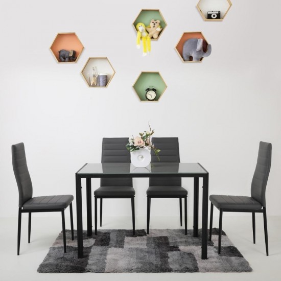 Стул DC-105 черный / серый 9