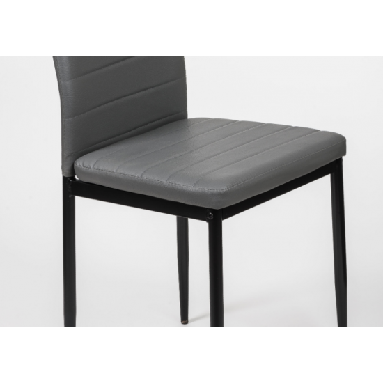 Стул DC-105 черный / серый 2
