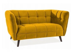 Диван CASTELLO 2 VELVET Кари BLUVEL 68 / венге CASTELLO2V68
