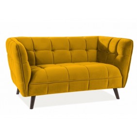 Диван CASTELLO 2 VELVET Кари BLUVEL 68 / венге CASTELLO2V68