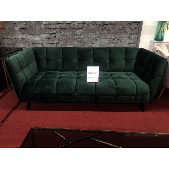 Диван CASTELLO 3 VELVET зелений BLUVEL 78 / венге CASTELLO3V78 2