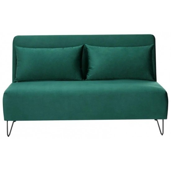 Диван ZENIA VELVET зеленый TAP.189 / черный ZENIAVZ 5
