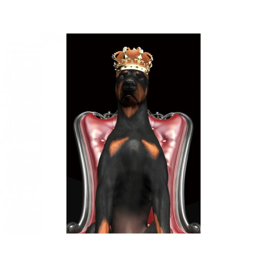 Картина DOG IN CROWN 80X120 DOGINCROWN80 1