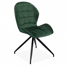 Стул HALS II VELVET черный каркас / зеленый BLUVEL78 HALSIIVCZ