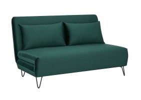 Диван ZENIA VELVET зеленый TAP.189 / черный ZENIAVZ
