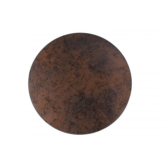 Журнальный столик ANTILA коричневый (эффект камня)/черный д.80 ANTILABRC80 2