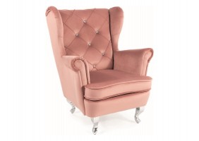 Крісло дитяче LILI VELVET троянда антична BL.52 / срібний LILIVRAS