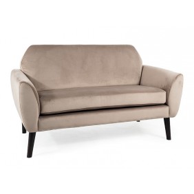 Диван MENA VELVET темный беж/венге BL.40 MENAVCBW