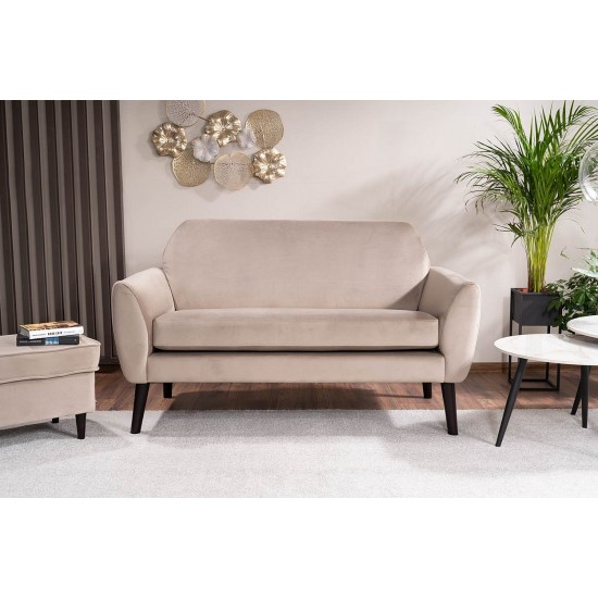 Диван MENA VELVET темный беж/венге BL.40 MENAVCBW 4
