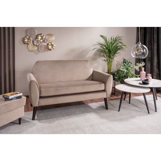 Диван MENA VELVET темный беж/венге BL.40 MENAVCBW 5