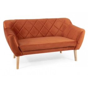 Диван KARO 2 VELVET циномон/бук BL.4215 KARO2V4215BU