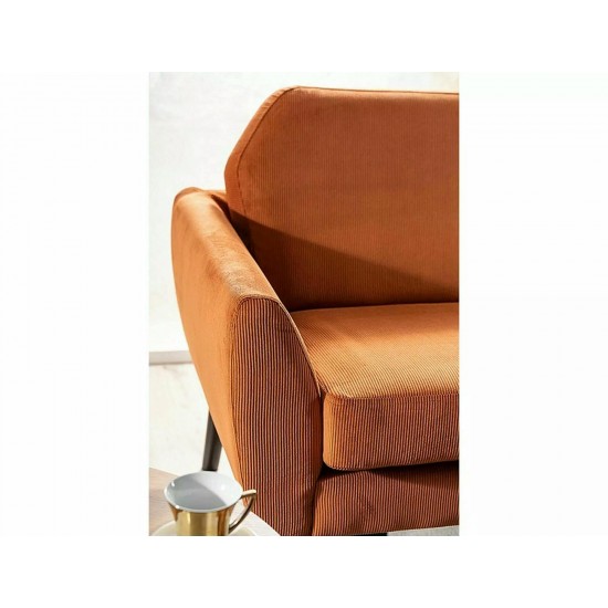 Диван MENA VELVET цинамон/венге BL.4215 MENAVCYW 5