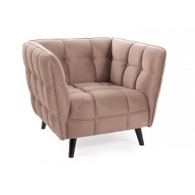 Кресло CASTELLO 1 VELVET темный беж/венге BL.40 CASTELLO1V40