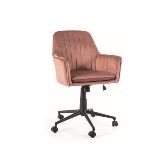 Кресло офисное поворотное Q-886 VELVET античная роза BL.52 OBRQ886VRA 5