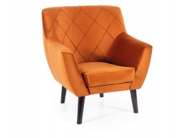 Кресло KIER 1 VELVET цинамон/венге BL.4215 KIER1V4215W