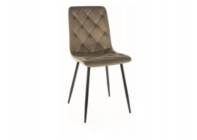 Стул кухонный JERRY VELVET черный каркас/оливковый BL.77 JERRYVCOL