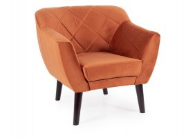 Крісло KARO 1 VELVET цинамон/венге BL.4215 KARO1V4215W