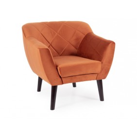 Кресло KARO 1 VELVET цинамон/венге BL.4215 KARO1V4215W