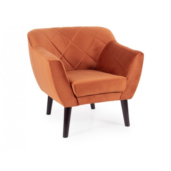 Крісло KARO 1 VELVET цинамон/венге BL.4215 KARO1V4215W 1