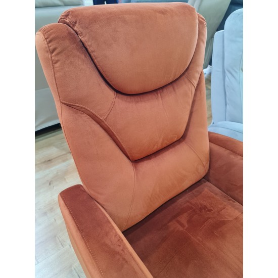 Кресло раскладное KRONOS VELVET цинамон BL.4215 KRONOSVCY 2