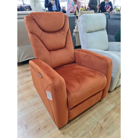 Кресло раскладное KRONOS VELVET цинамон BL.4215 KRONOSVCY 3