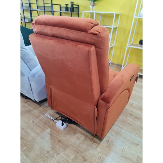 Кресло раскладное KRONOS VELVET цинамон BL.4215 KRONOSVCY 4