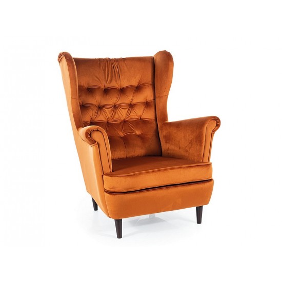 Крісло HARRY VELVET цинамон/венге BL.4215 HARRYV4215W 1