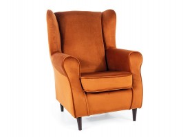 Кресло BARON VELVET цинамон/венге BL.4215 BARONV4215