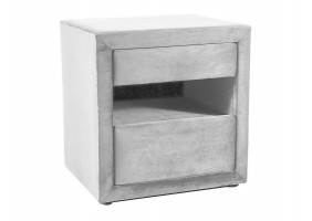 Тумба прикроватная ET-003 VELVET светло-серая BL.03 54*41*52 ET003VJSZ