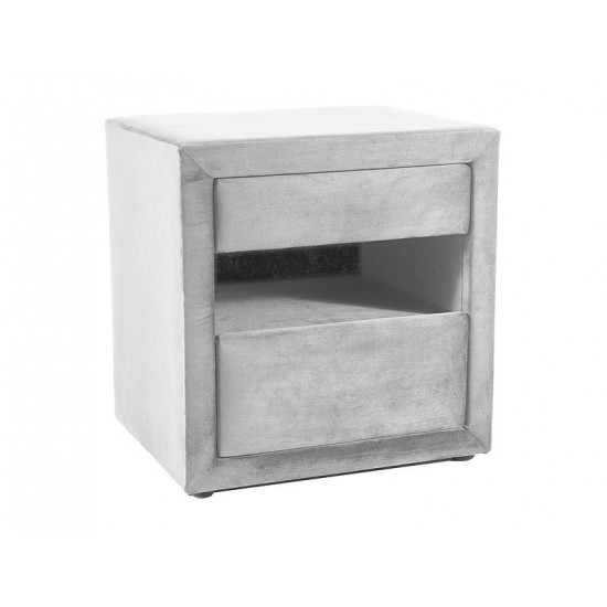 Тумба прикроватная ET-003 VELVET светло-серая BL.03 54*41*52 ET003VJSZ 1