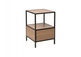 Тумба GEO S 59x 40x 40 дуб/черный GEOSDC