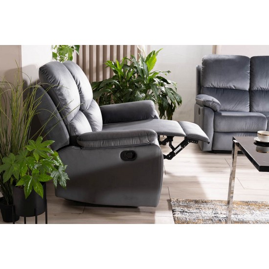 Диван софа розкладна SPENCER 2 VELVET сіра BL.14 SPENCER2VSZ 3