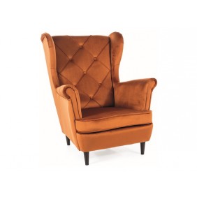 Кресло LADY VELVET цинамон/венге BL.4215 LADYV4215