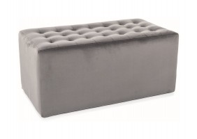 Пуф LORI 2 VELVET серый BL.14 LORI2V14