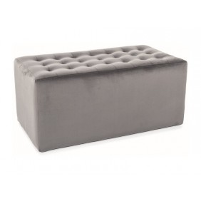 Пуф LORI 2 VELVET серый BL.14 LORI2V14