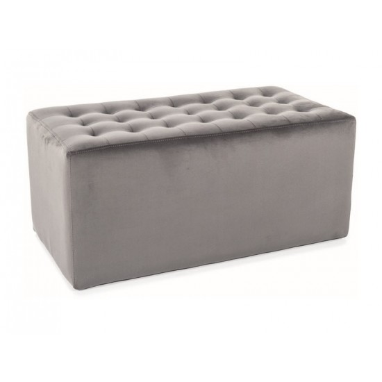 Пуф LORI 2 VELVET серый BL.14 LORI2V14 1