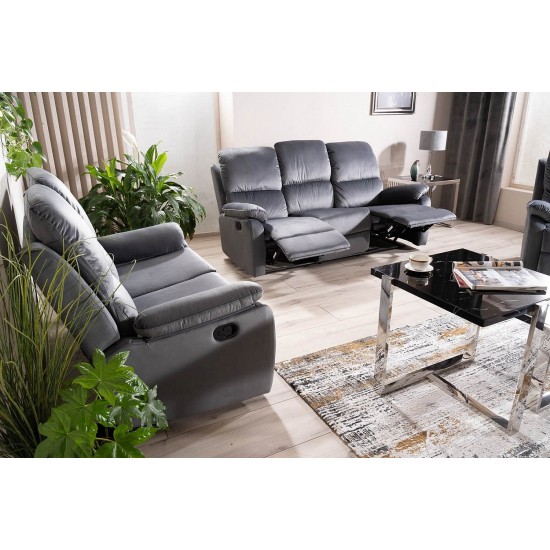 Диван раскладной SPENCER 3 VELVET серая BL.14 SPENCER3VSZ 5