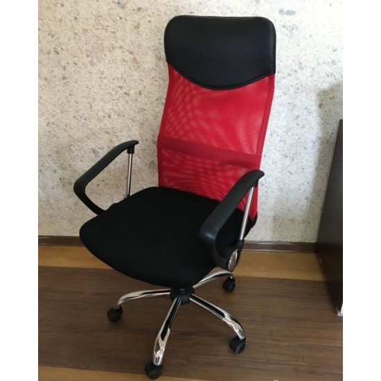 Компьютерное кресло поворотное Q-025 Красный OBRQ025CC 6