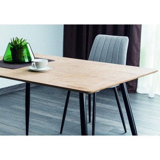 Стол обеденный Remus 120х80 Дуб / Черный REMUSD120 2