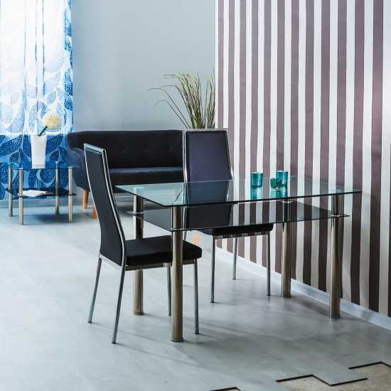 Стол обеденный Madras 90 х 60 см Прозрачный MADRASTCCH90 3