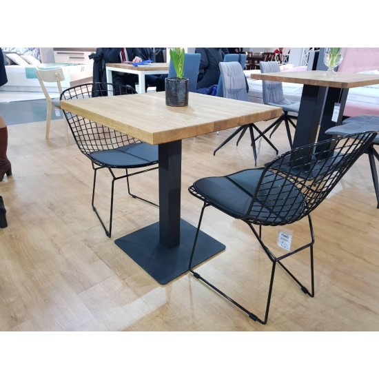Стол PURO LAMINAT дуб / черный 70x70 PUROLAMD70 6