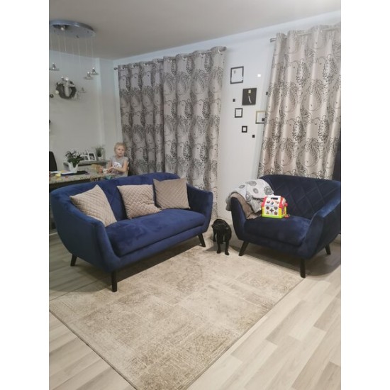 Диван Molly 2 VELVET Синий MOLLY2V86GR 2