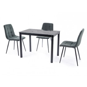Стол обеденный Damar 100 x 60 см Черный DAMARC