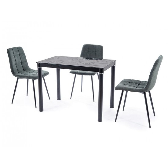 Стол обеденный Damar 100 x 60 см Черный DAMARC 1
