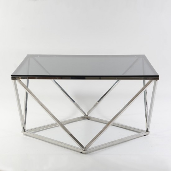 Журнальный стол Silver A Silver A 80х80 Дымчатый / Серебряный SILVERASC 6