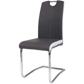 Стул H-341 Серый / Хром H341SZ