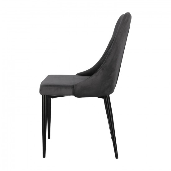 Стул Trix B Velvet Черный TRIXBVCC 5