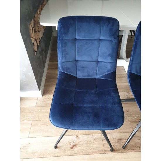 Стул Texo Velvet Синий / Черный TEXOVCGR86 4