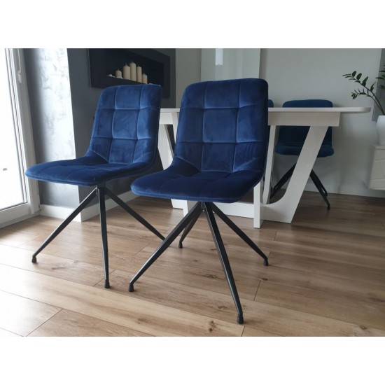 Стул Texo Velvet Синий / Черный TEXOVCGR86 8